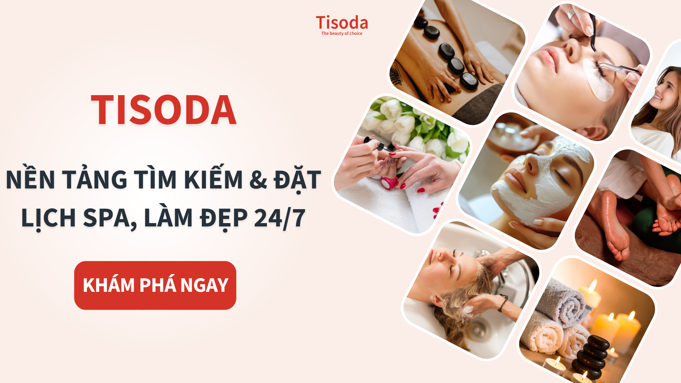 đặt lịch làm đẹp tại Tisoda