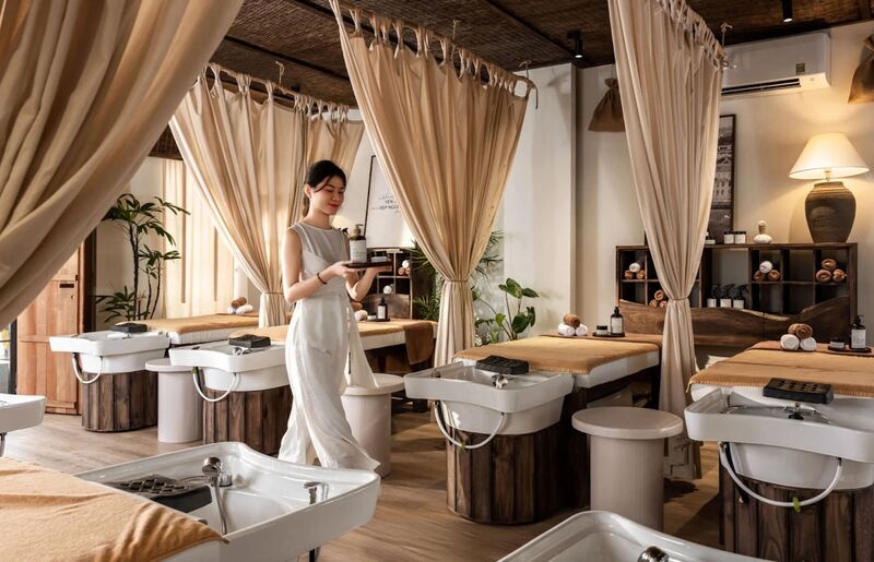 Không gian thư giãn tại Kim's Healing Spa tphcm